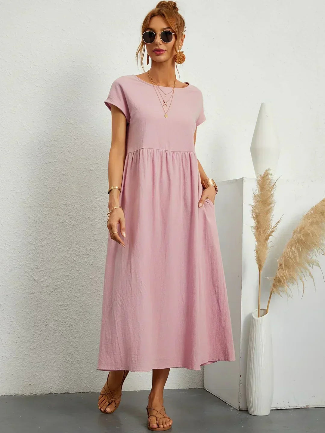 Ursina | Fluid Midi Dress-