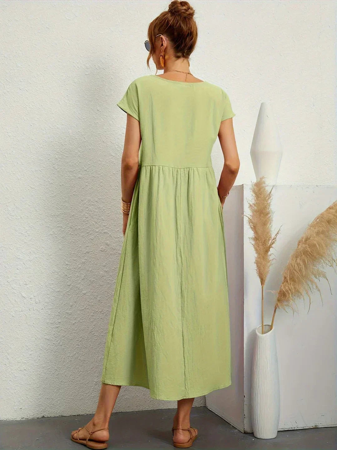 Ursina | Fluid Midi Dress-