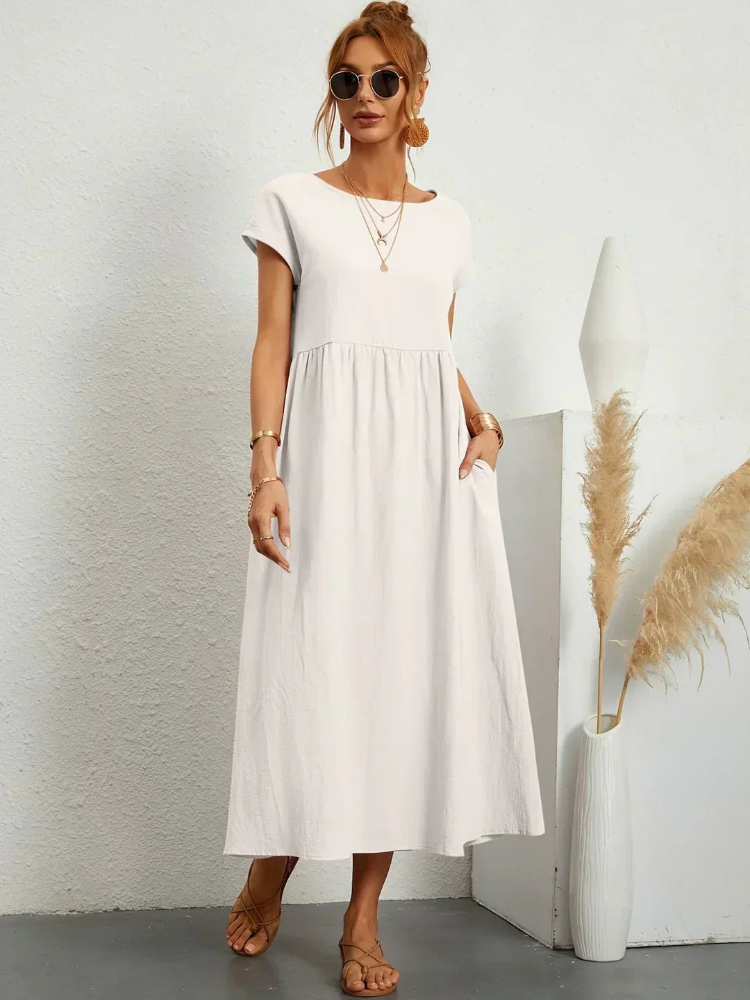 Ursina | Fluid Midi Dress-