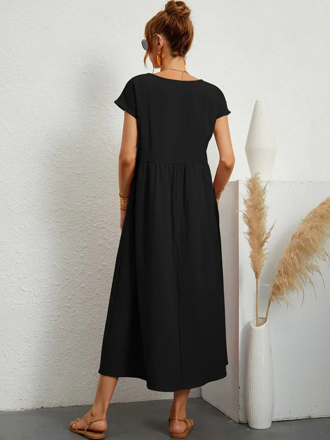 Ursina | Fluid Midi Dress-