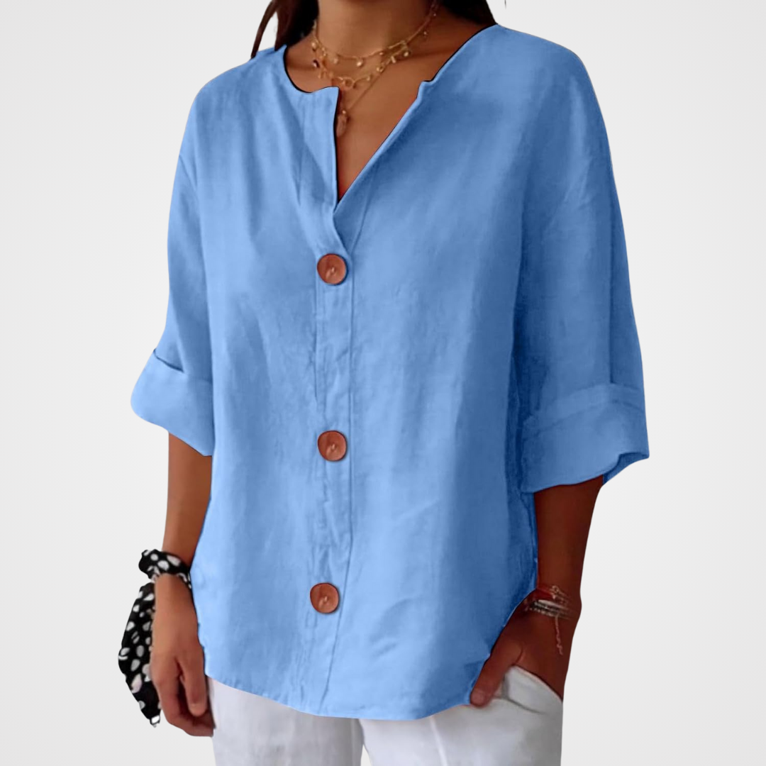 Mary | Casual Breathable Linen Blouse