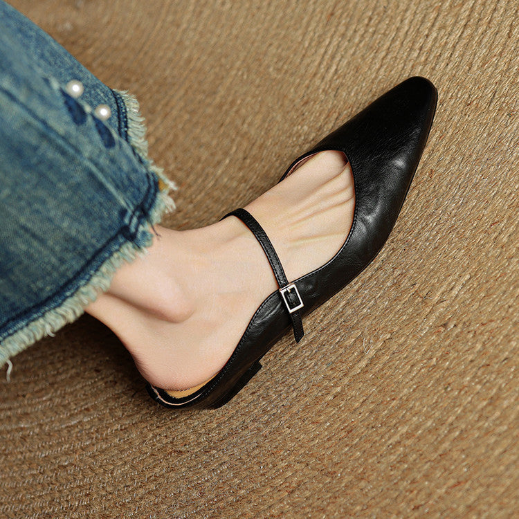 Orella Genuine Leather Mules