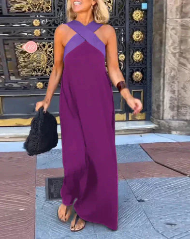 Quirine | Wrap-Front Maxi Dress-