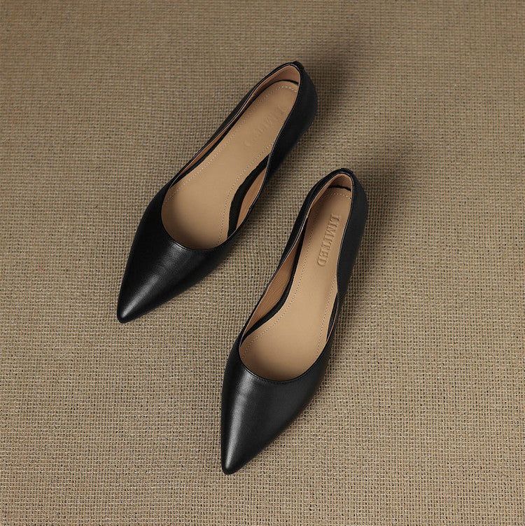 Arla Genuine Leather Flats