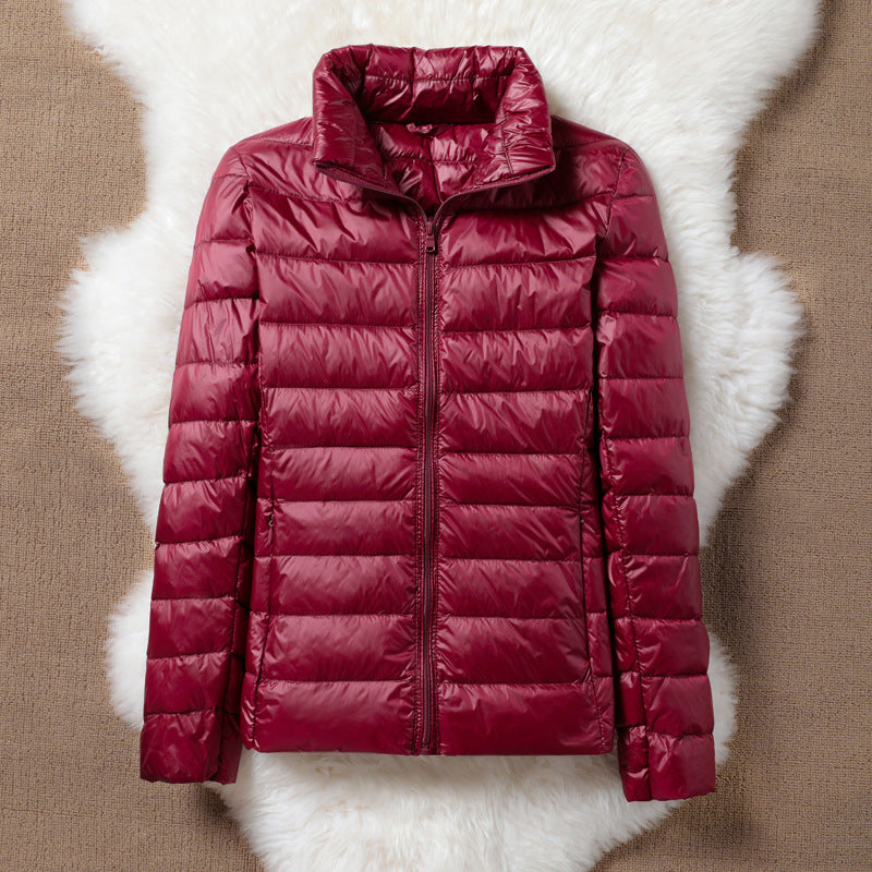 Ulla Transitional Padded Jacket | Dark Red