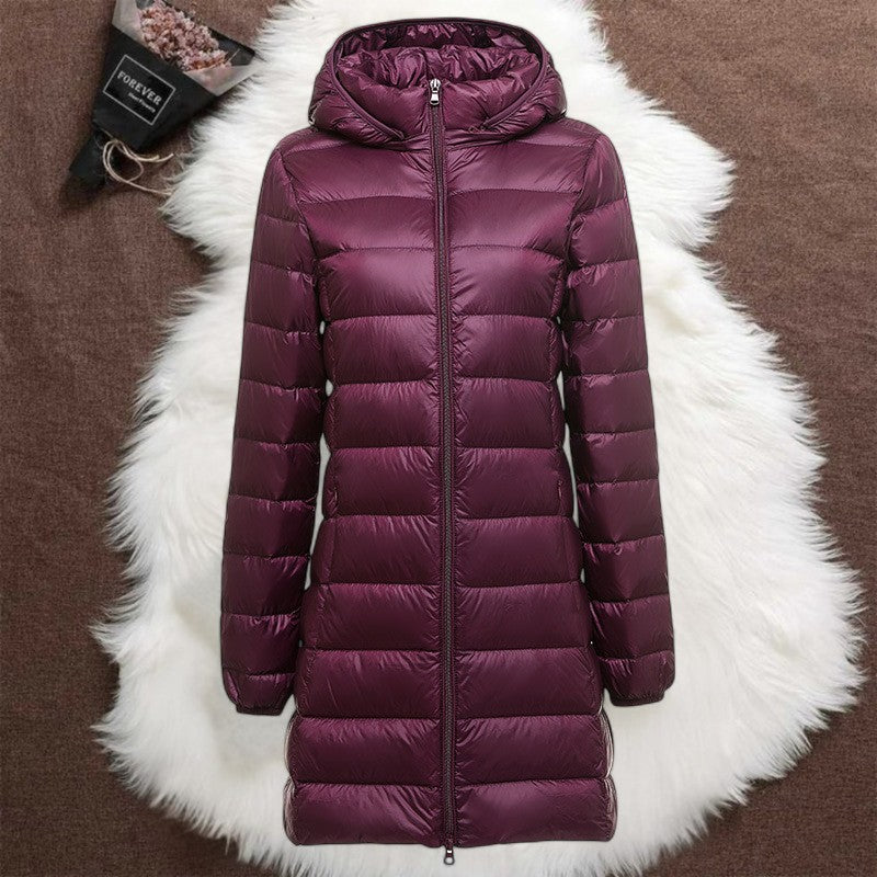 Helsa Long Transitional Padded Jacket | Purple
