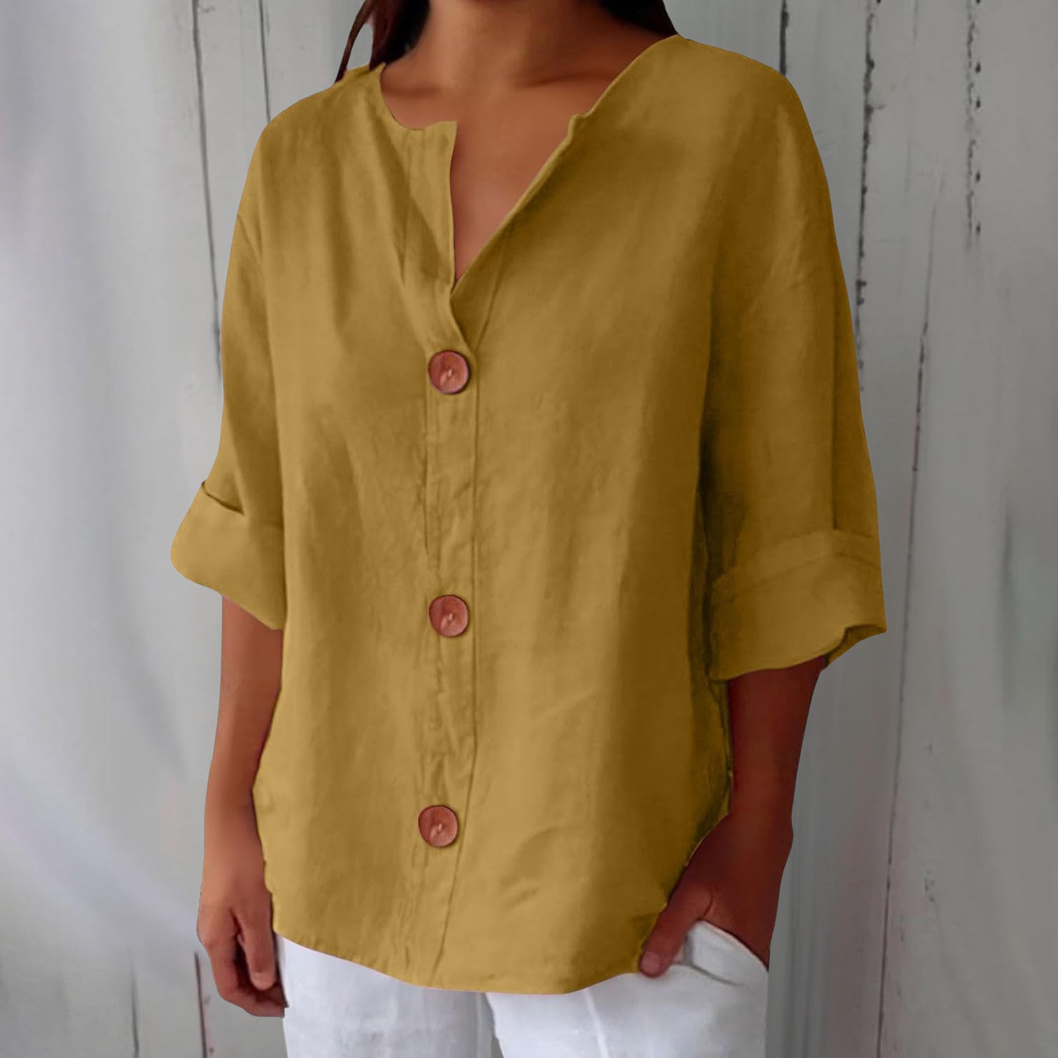 Mary | Casual Breathable Linen Blouse