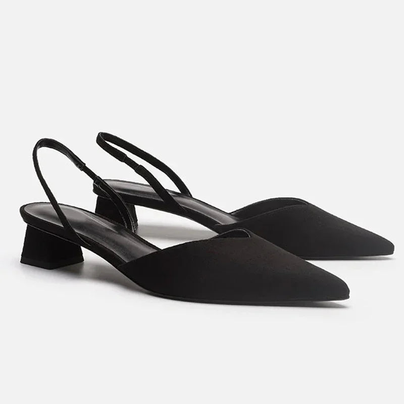 Grace | Low Heel Slingback Shoes