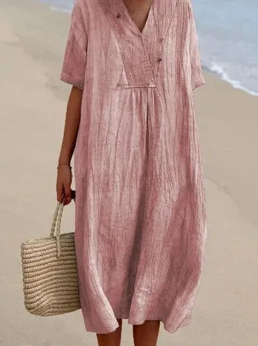 Silvana | Relaxed Textured Maxi Dress-
