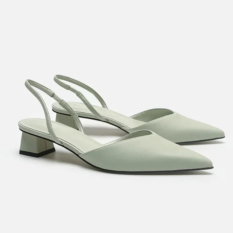 Grace | Low Heel Slingback Shoes