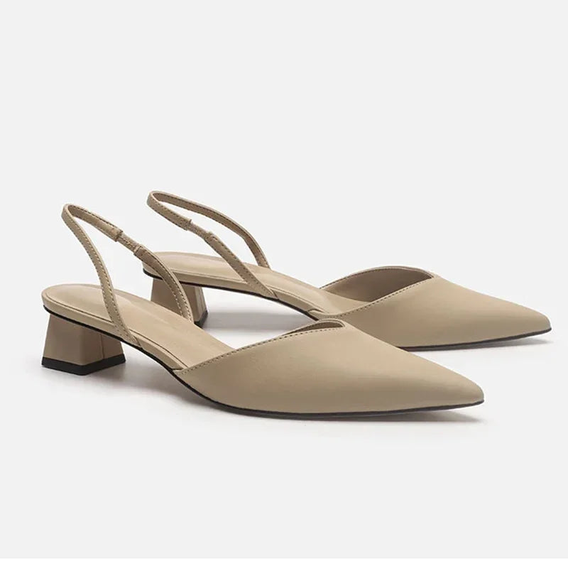 Grace | Low Heel Slingback Shoes