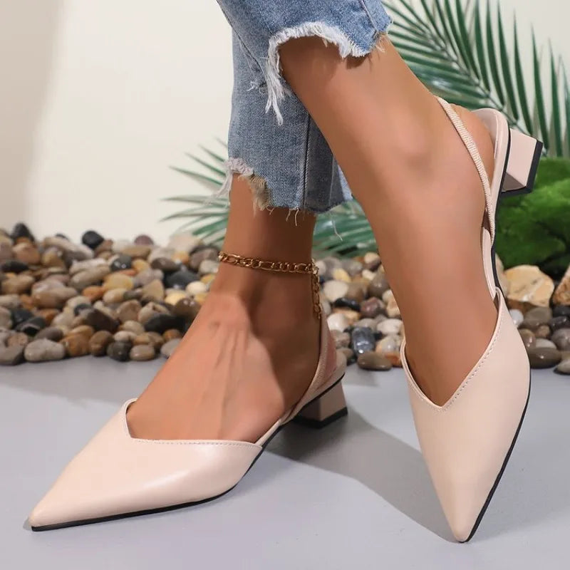 Victoria | Low Block Heel Slingbacks