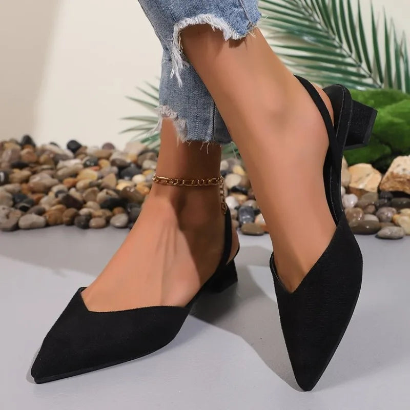 Victoria | Low Block Heel Slingbacks