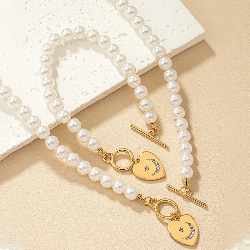 AURELIA PEARL NECKLACE SET