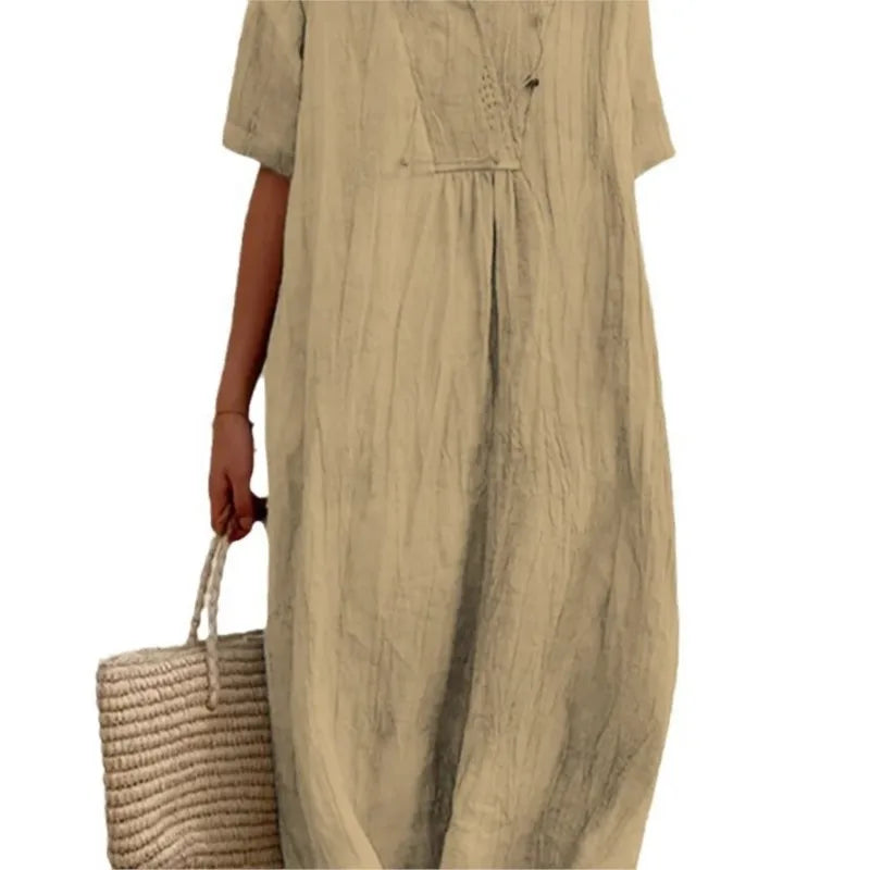 Silvana | Relaxed Textured Maxi Dress-