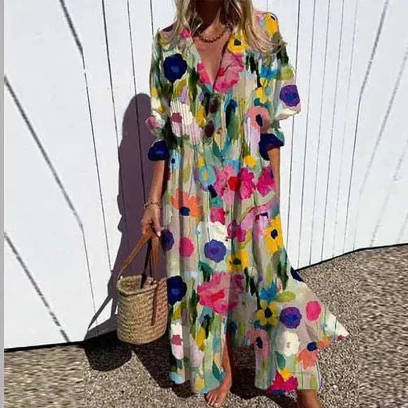 Soleil | Breezy Boho Maxi Dress-