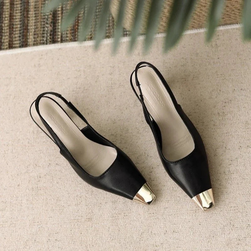 Layla | Pointed Toe Slingback Heels