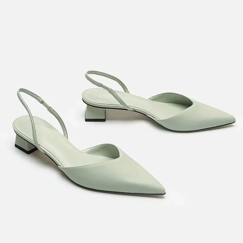 Grace | Low Heel Slingback Shoes