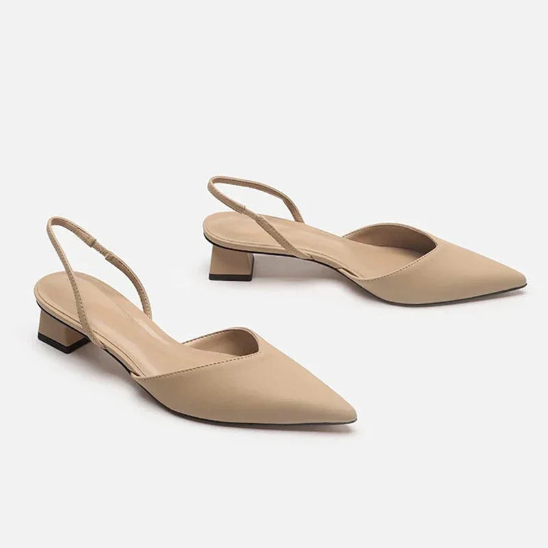 Grace | Low Heel Slingback Shoes