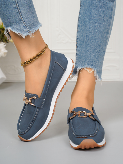 Ella - Orthopedic Flat Buckle Loafers