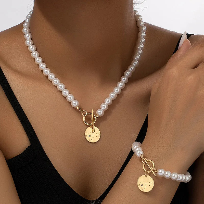 AURELIA PEARL NECKLACE SET