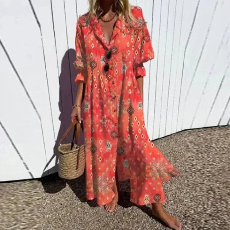 Soleil | Breezy Boho Maxi Dress-