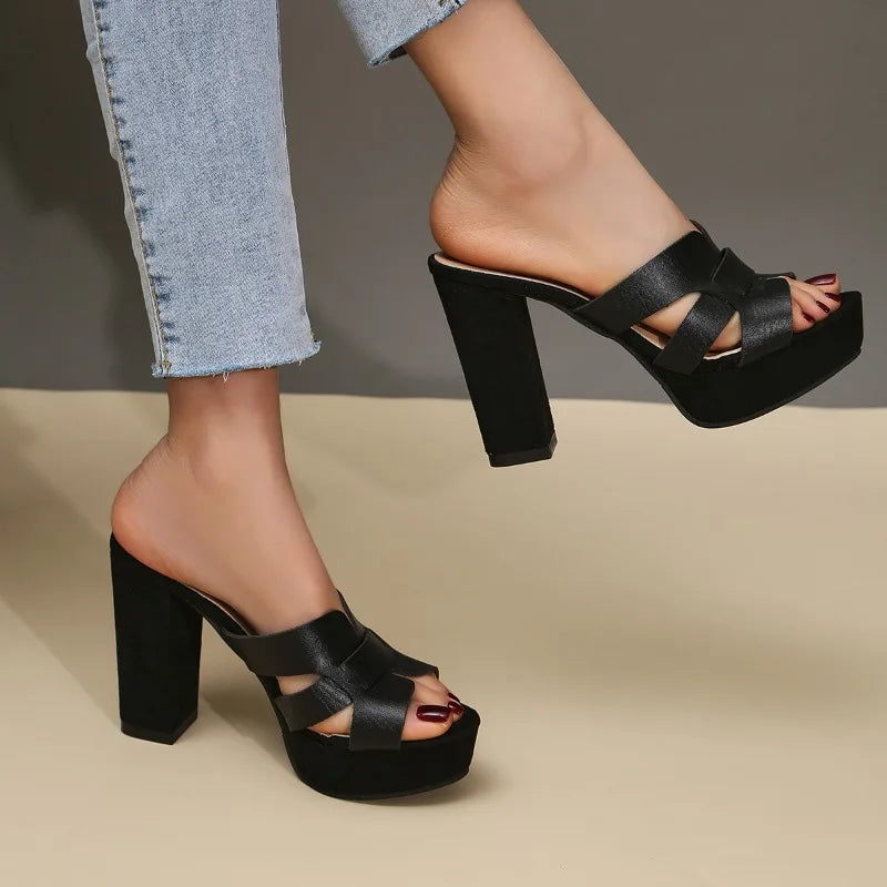 Elena™ | Effortless Platform Elegance Heels