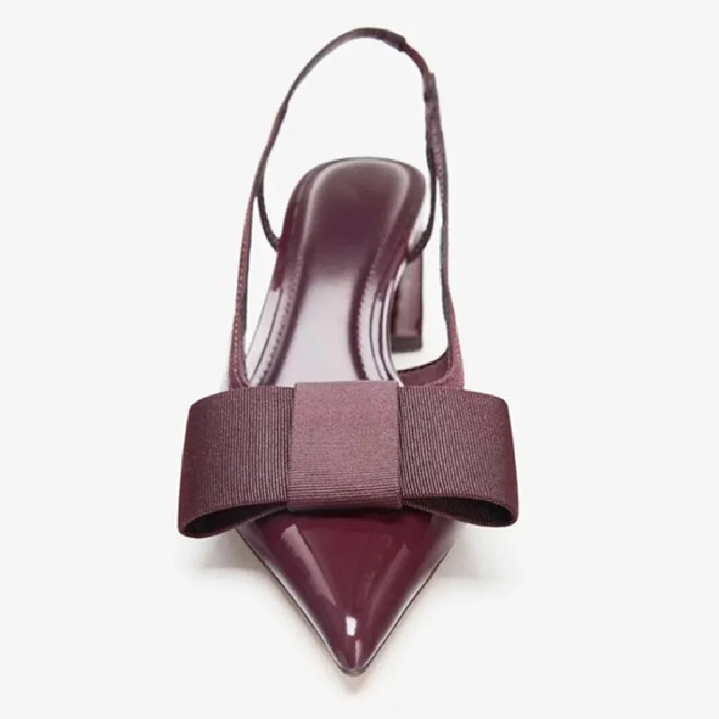 Scarlett | Elegant Slingback Bow Heels