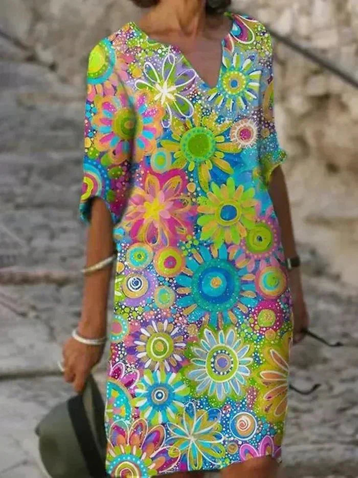 Anouk | Vibrant Floral Maxi Dress-