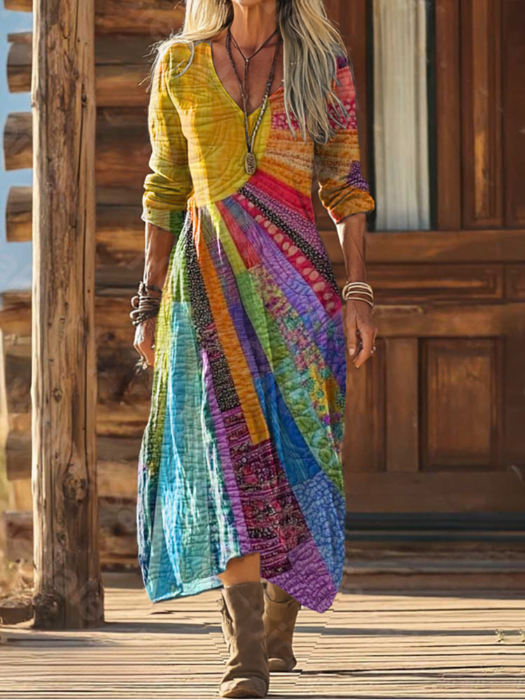 Bohe | Bohemian Sun Design Dress