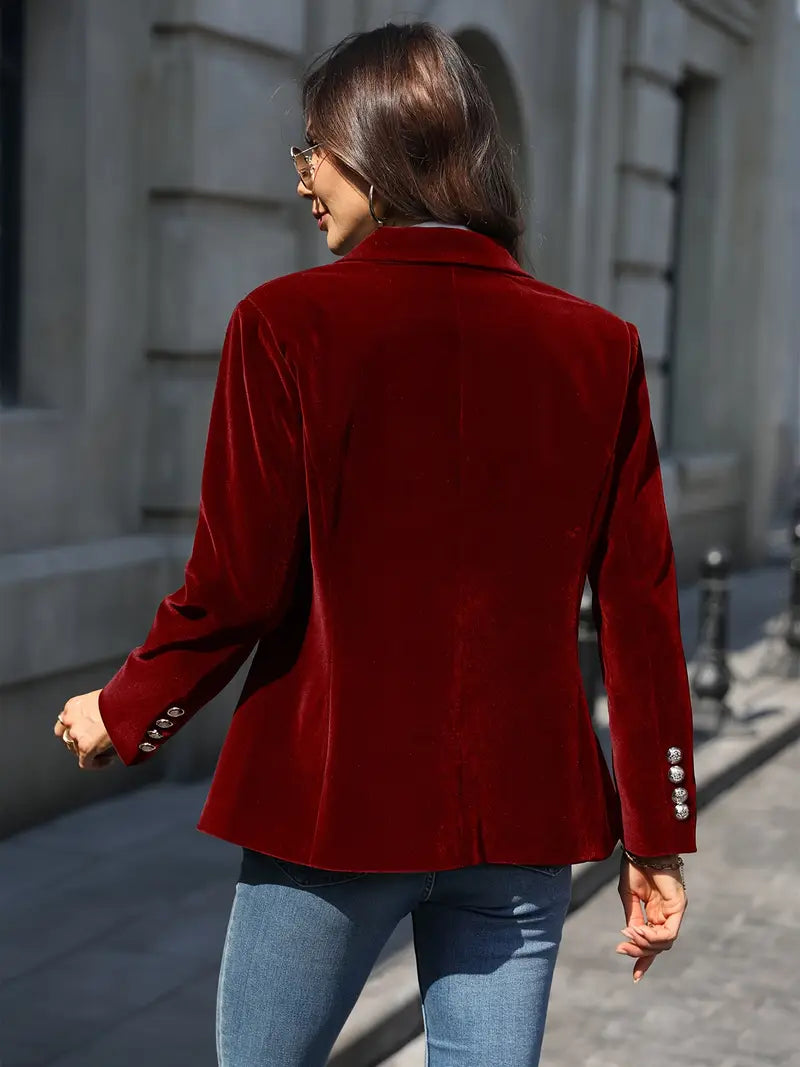 Carole™ | Elegant Velvet Blazer