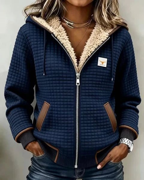 Penelope™ Hooded Quilted Fleece Jacket