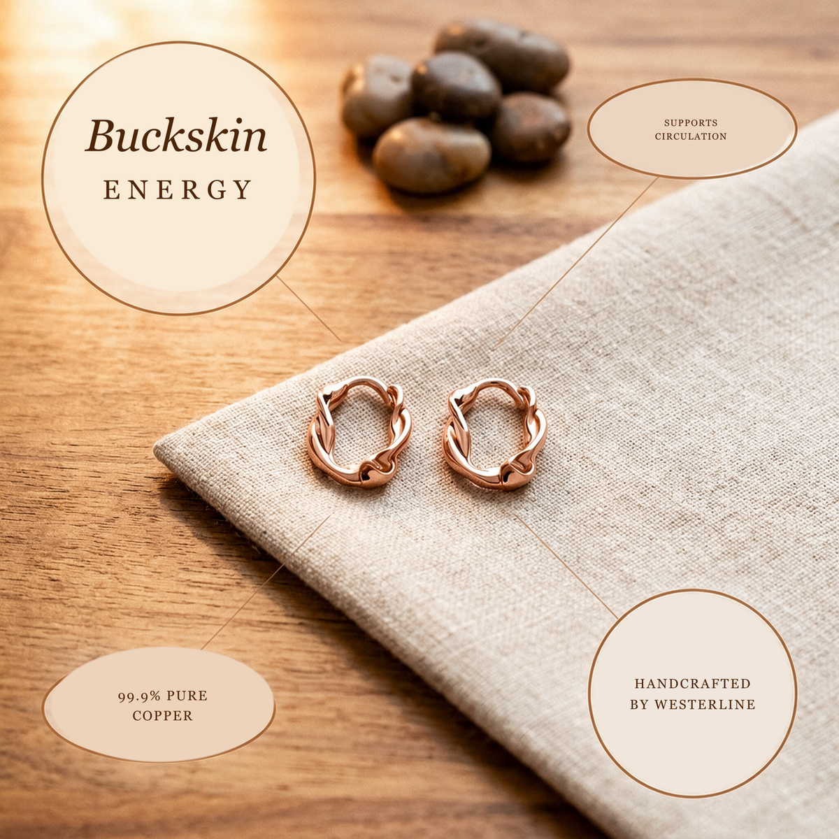 The Buckskin Earrings