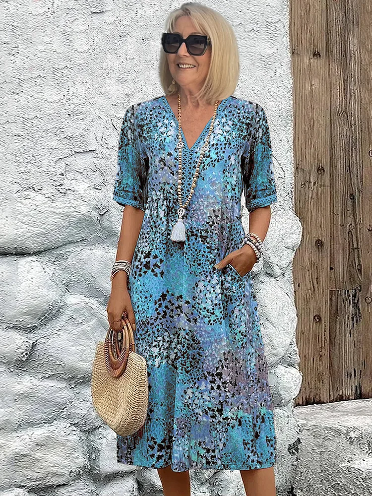 Roxanne | Vibrant Floral Wrap Midi Dress
