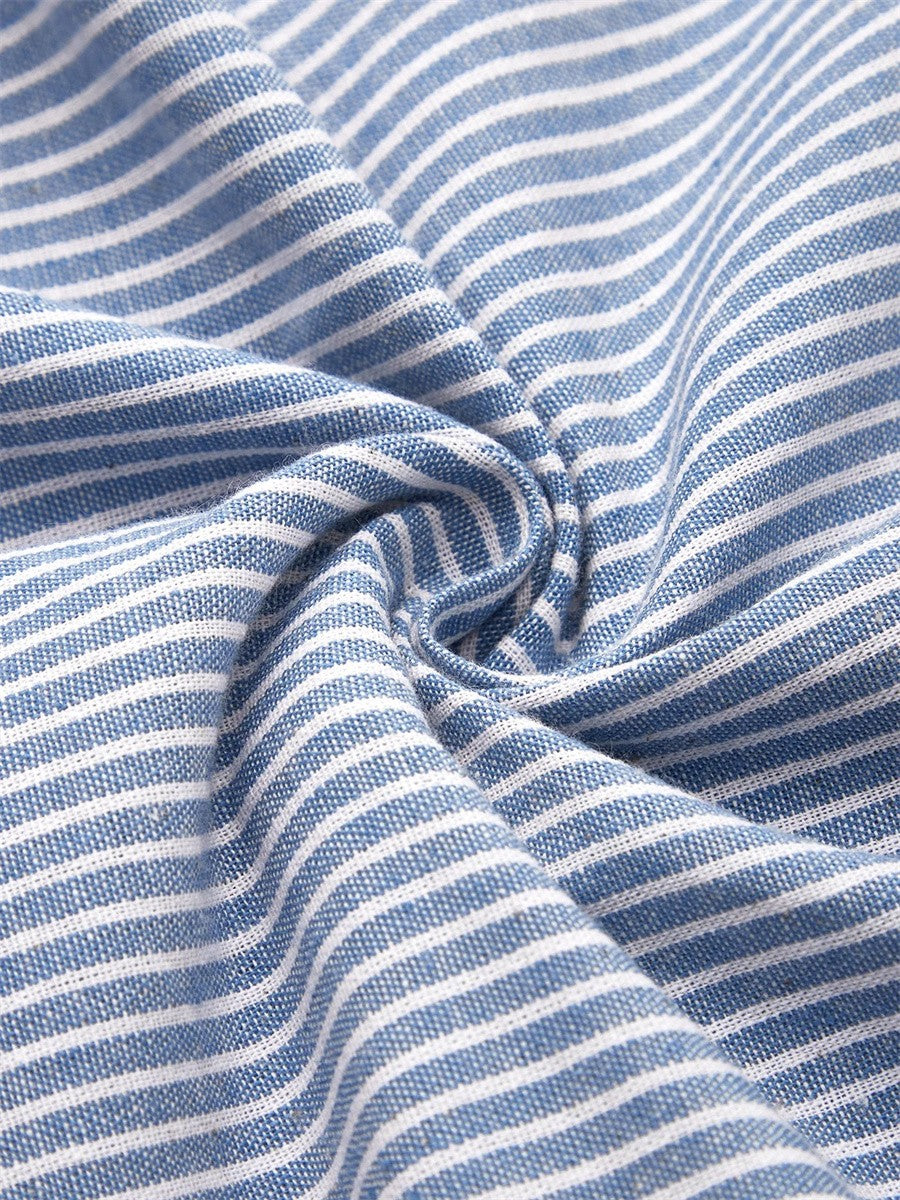 Coralie | Crisp Striped Summer Maxi-