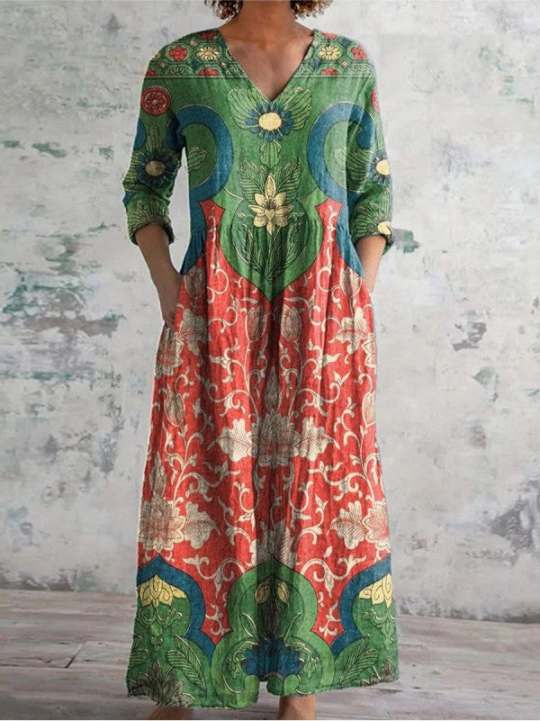 Lyssa | Vintage Floral Maxi Dress