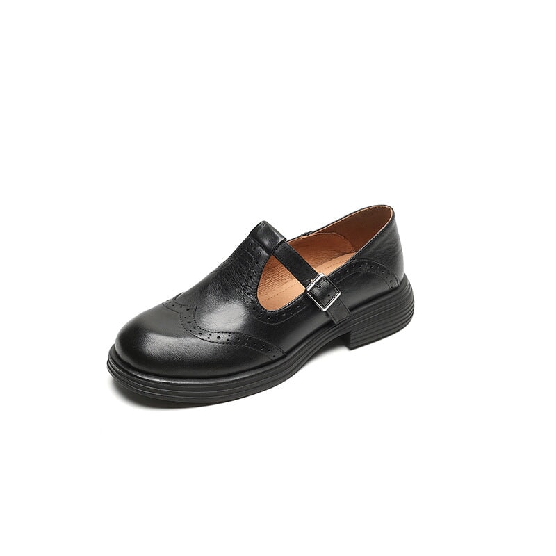 Elegant Mary Janes Made Of Leather