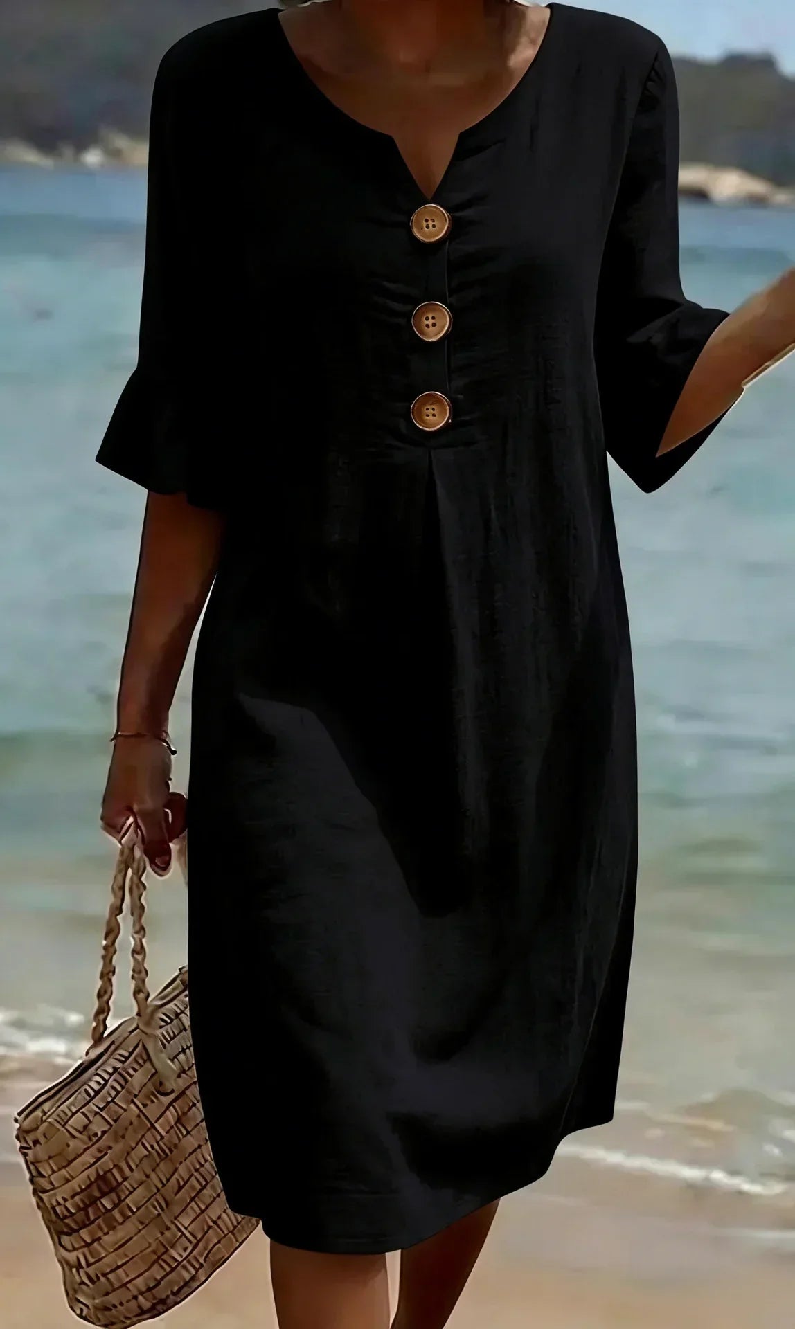 Radmila | Textured Long Sleeve Dress-