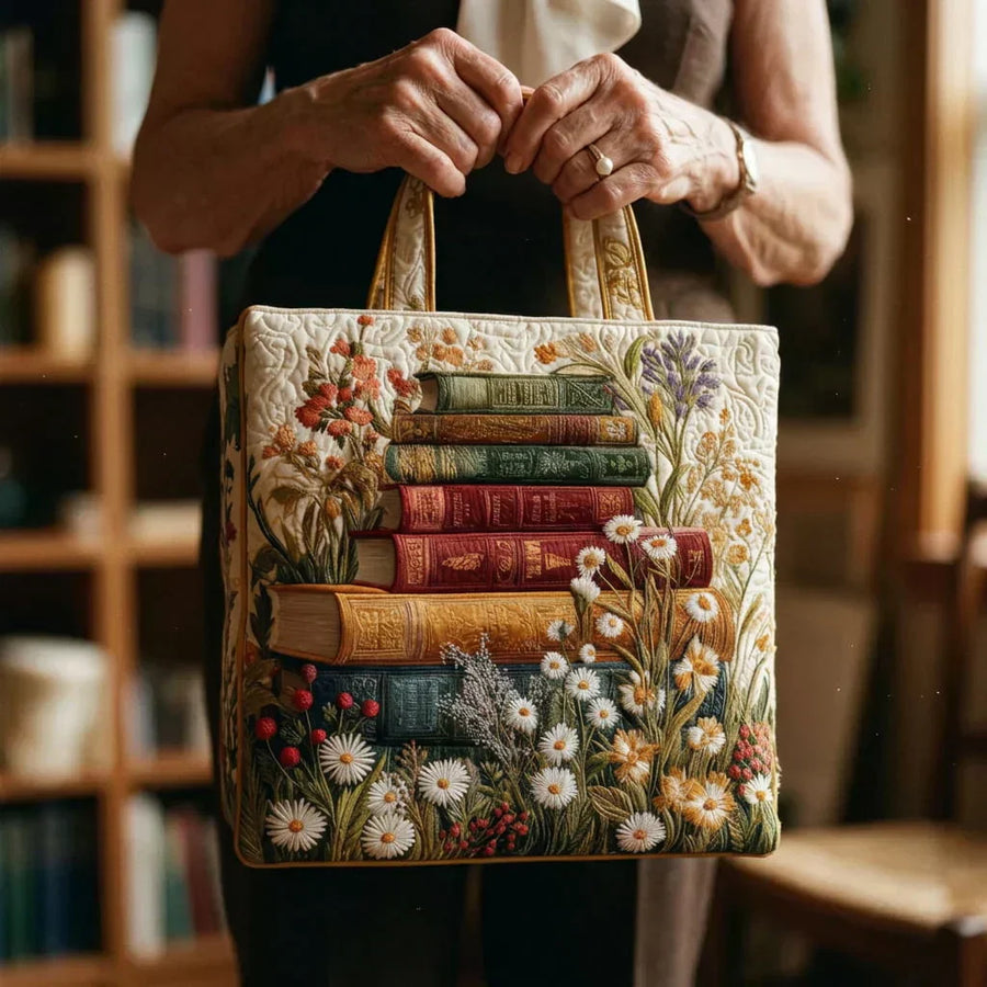 Quilted Artisan Bag - Floral Pattern