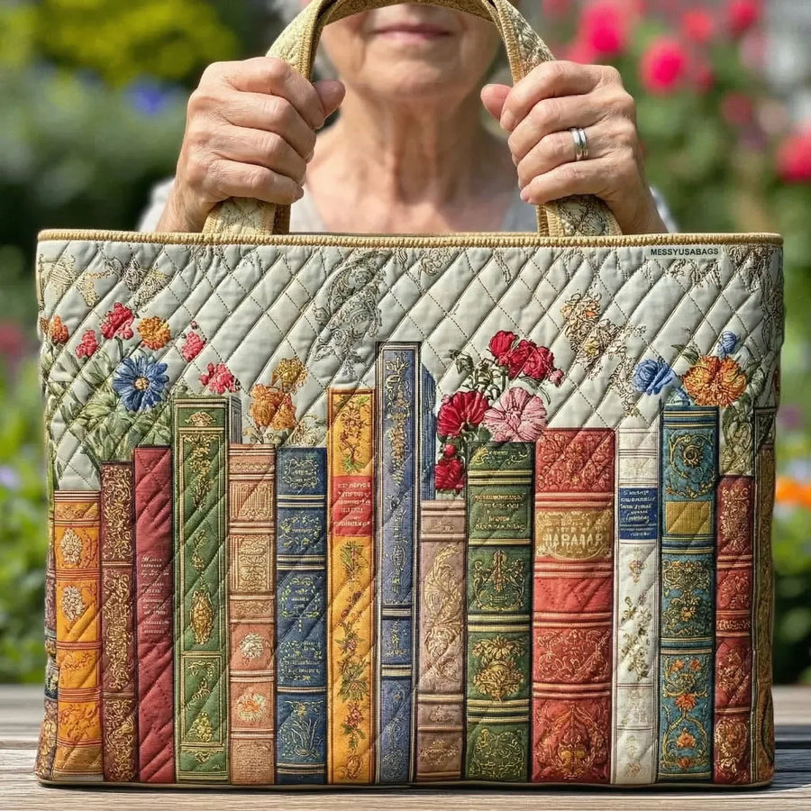 Quilted Bag - Enchanted Library