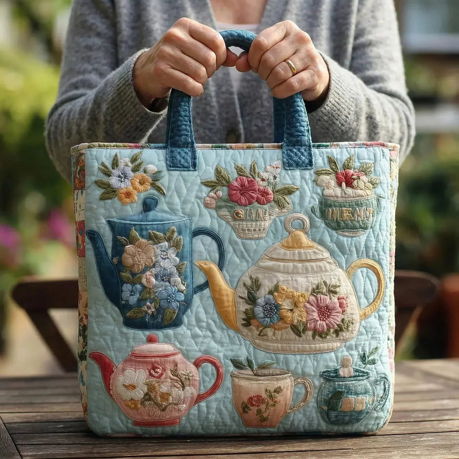 Quilted Bag - Floral Pattern