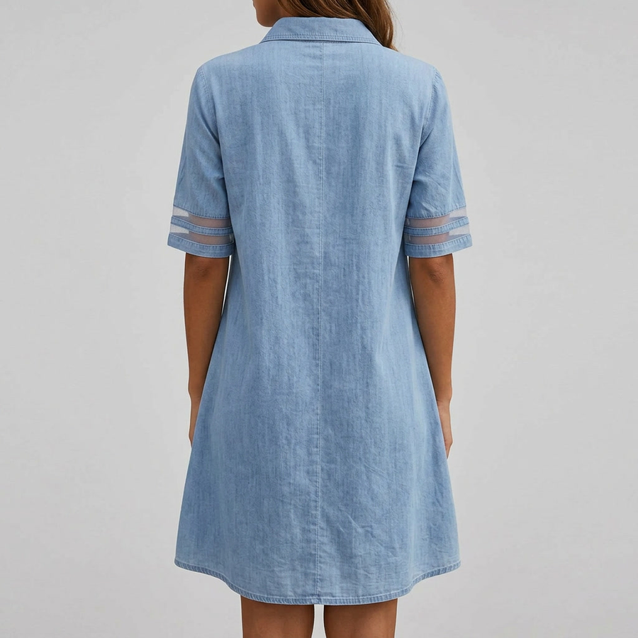 Brittany | Figure Flattering Denim Dress