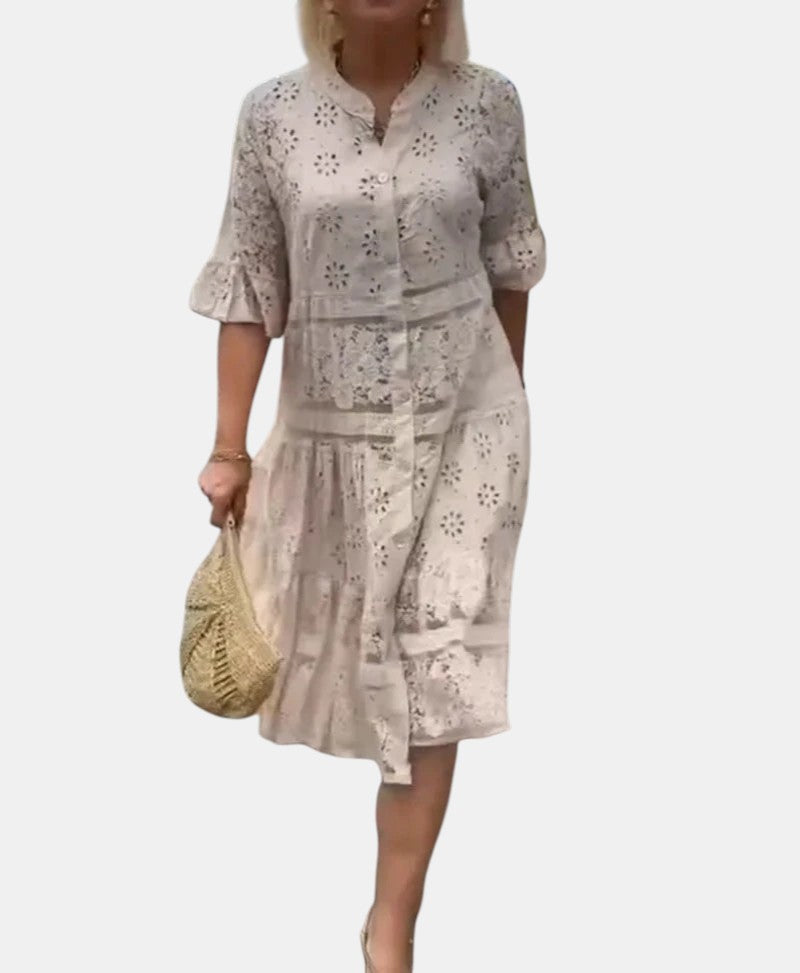 Cherylann™ | Floral Midi Dress