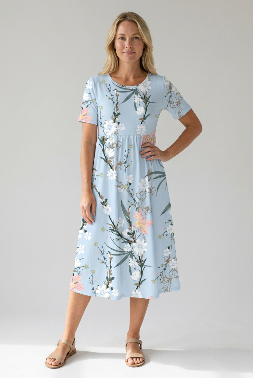 Women’s Dress | Printed Floral Midi