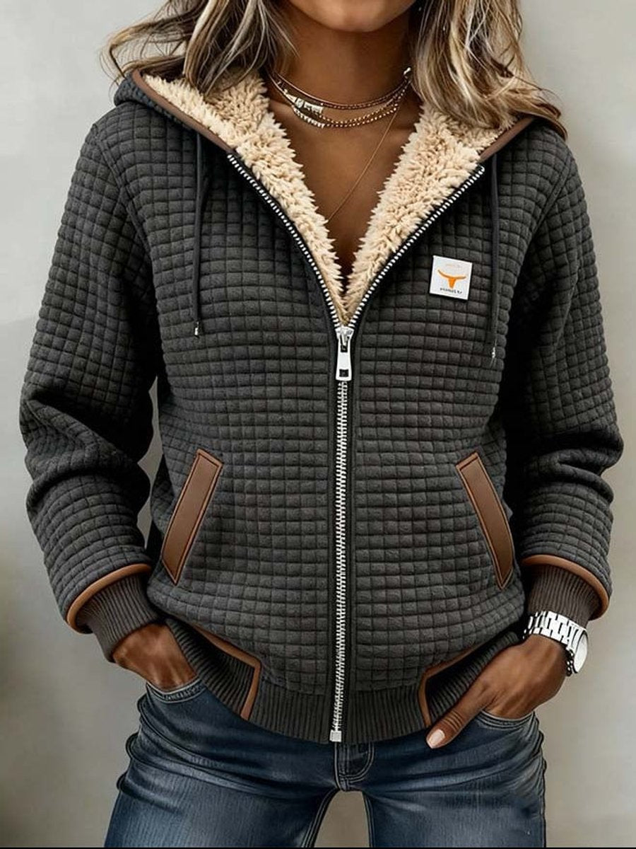 Penelope™ Hooded Quilted Fleece Jacket